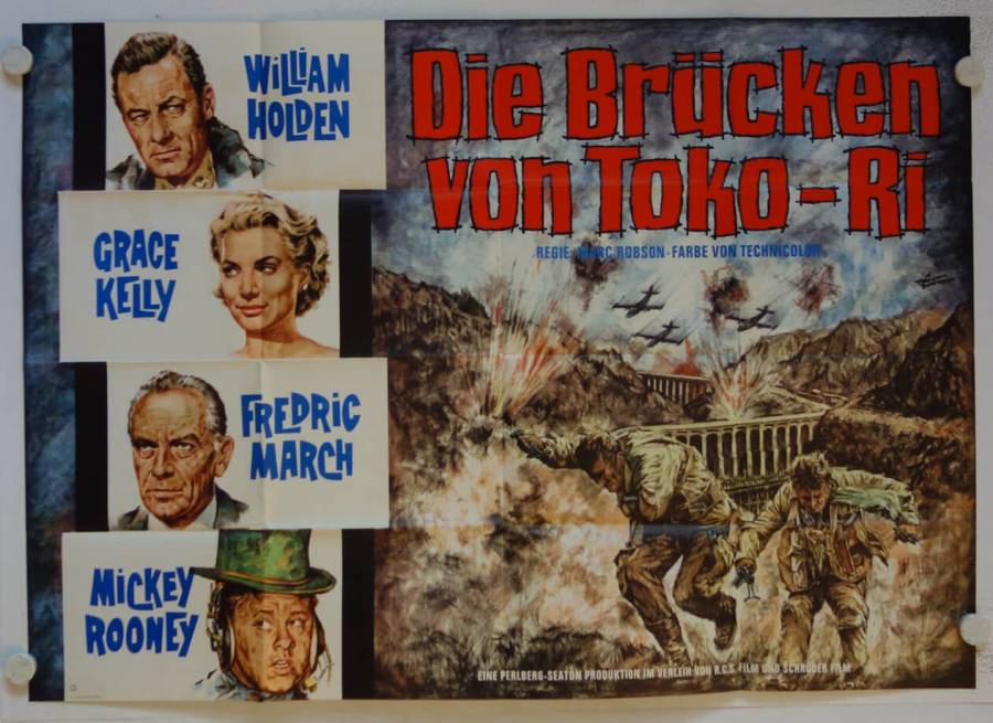 The Bridges at Toko-Ri re-release german doublepanel movie poster